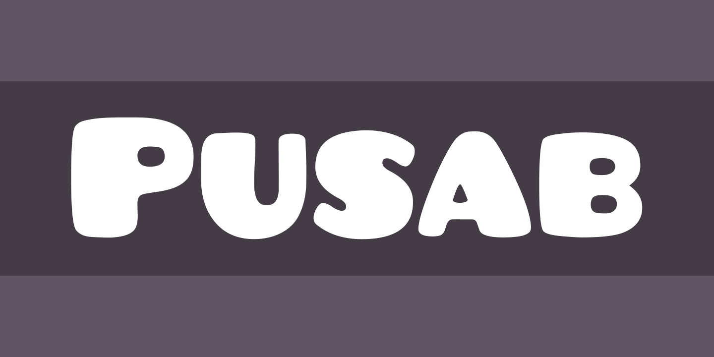 Pusab Font preview